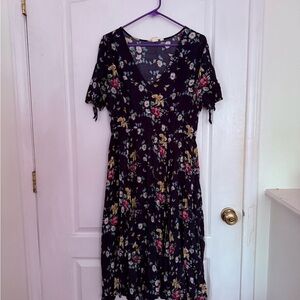 Gap Floral Blue Dress